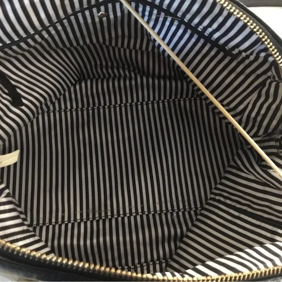 Kate Spade Pebbled Leather Black/Tan Crossbody Bag - Picture 8 of 13